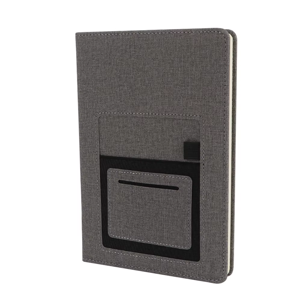 Bloc-notes A5 élégant avec poche extérieure - Image 4
